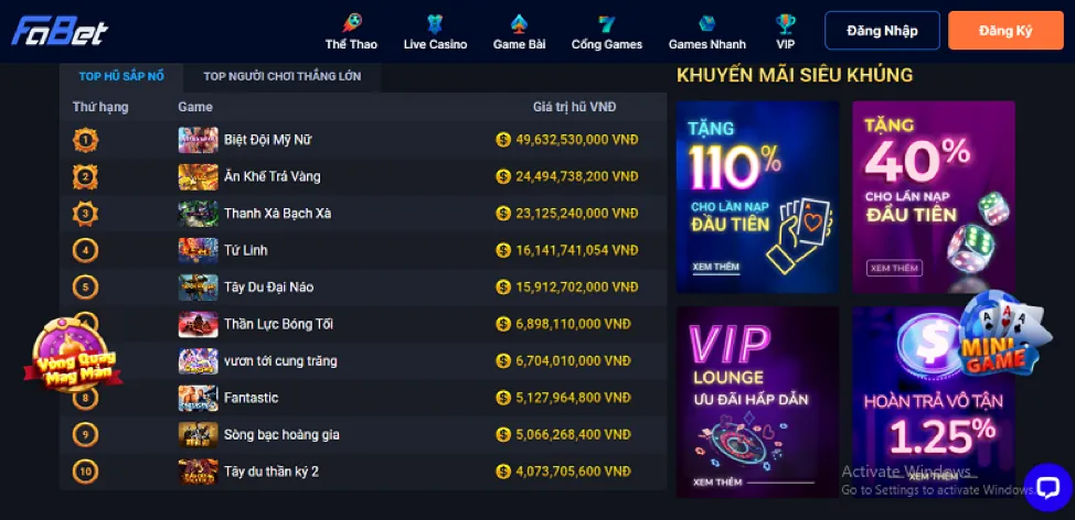 Cá cược Thể thao tại OKVIP